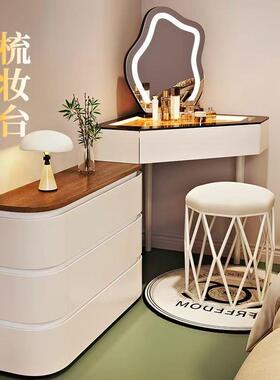 2用025新三实木小户型转AVC角梳妆台角斗柜一体家卧室墙角化妆款
