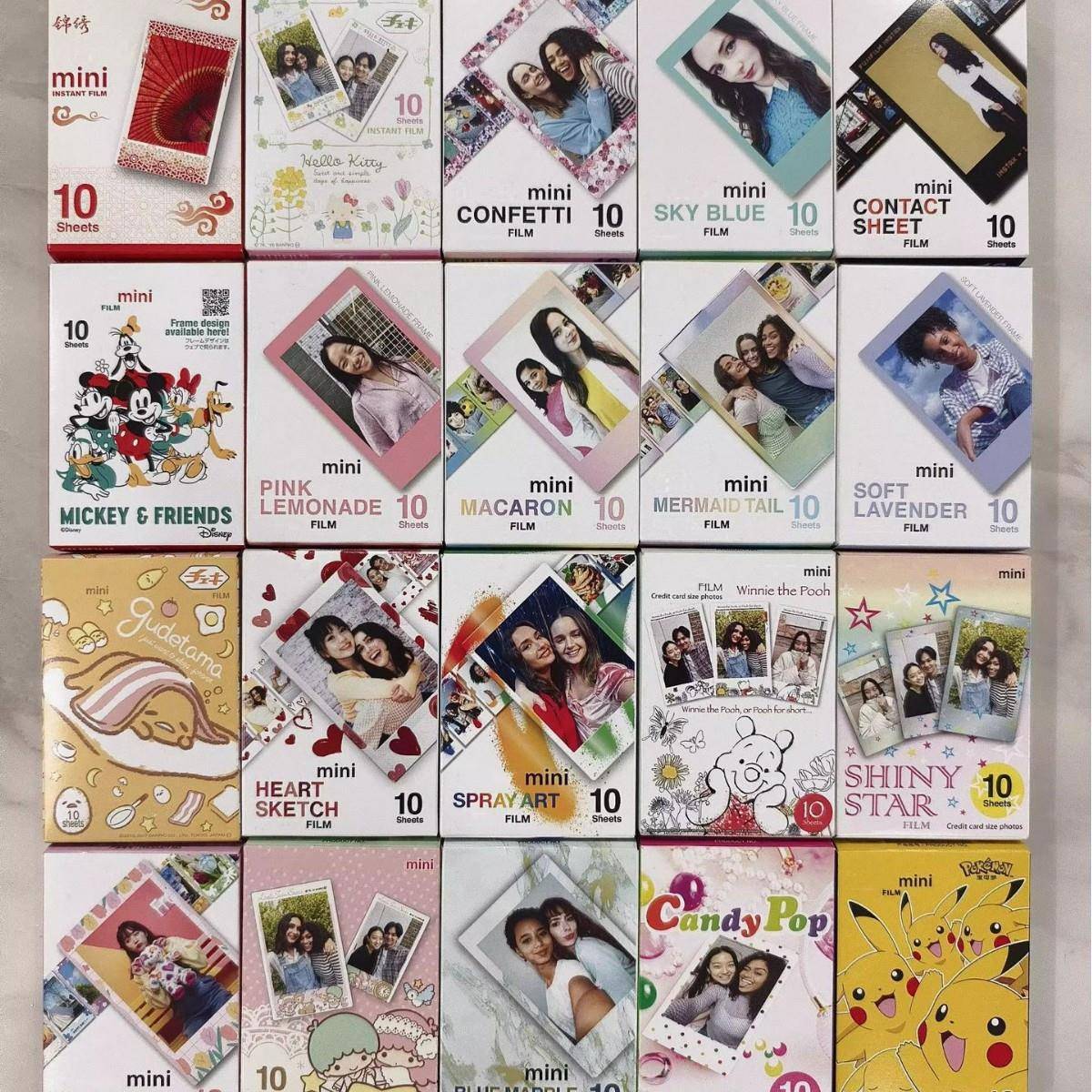 富士拍立得相纸一次成像迷你3寸mini相纸12/7/9/90相机通用新日期