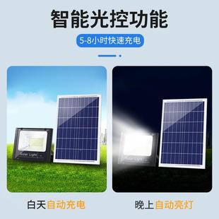50P陽能燈戶外庭燈拖二投光燈家用超亮功院率防水農村照一明路燈 大太MY
