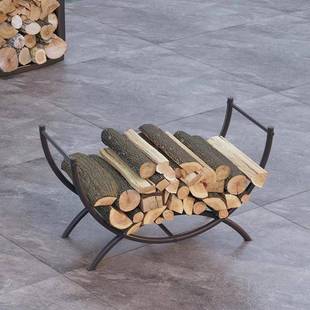 厂家弧形曲线柴积架内木柴架户外木头室堆储火木架EAM置物架