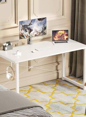 欧美拼装办铁公桌室钢木艺电脑桌卧黑写字台书桌简92199约办公桌