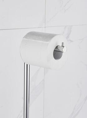 612孔9新品不锈钢移动可卷纸架NIW卫面生间免打落地厕纸架镜纸巾