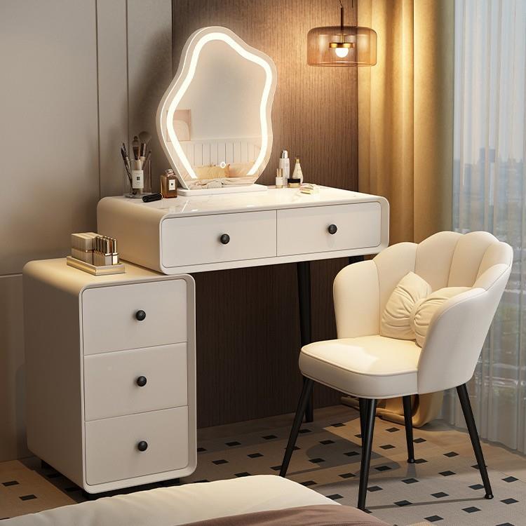 梳妆台卧现代头简约202JYJ室5新款60床CM奶油风轻奢一体小户型化