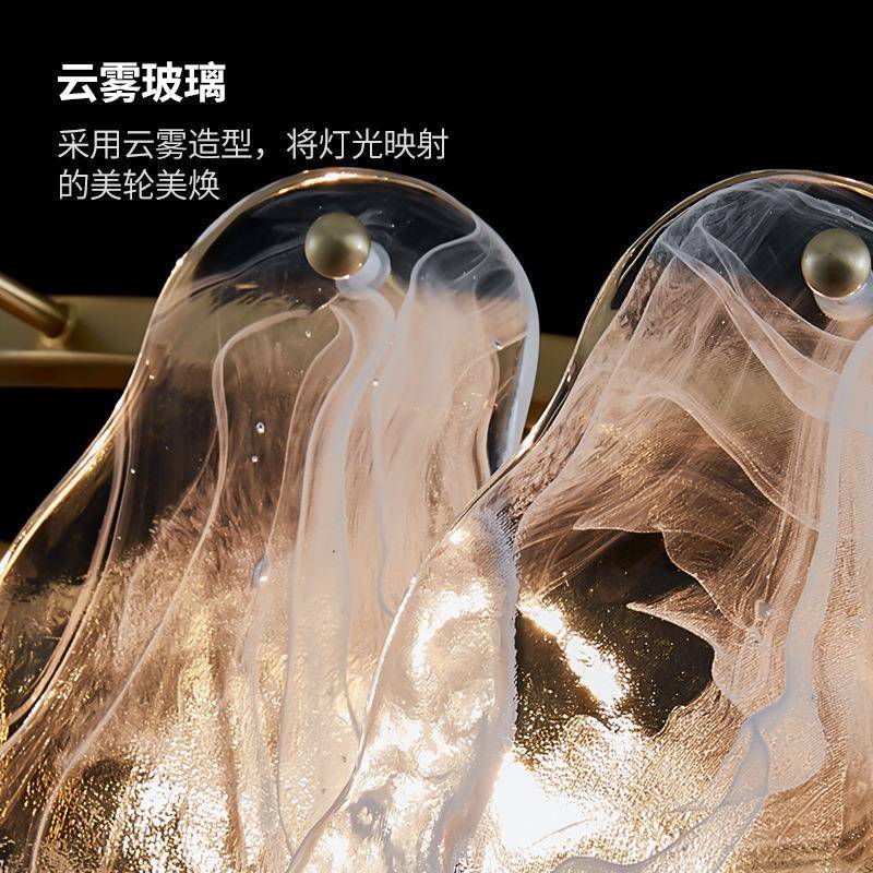 后现代简约玻璃吊灯创意大气客厅吊灯餐厅卧室设计师美式玻璃灯饰