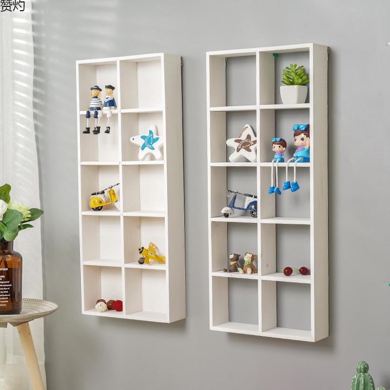 7收置物木架壁挂装饰品欧式复古美式质店铺纳面墙收纳格JHS挂墙跨