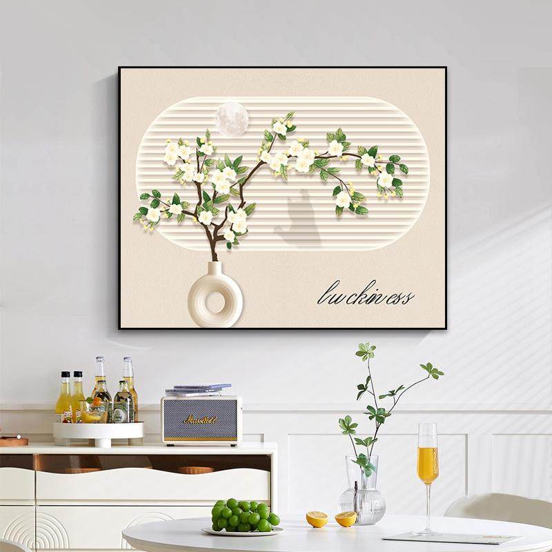 电表PFJ装饰画免打箱孔代简约闸遮挡箱壁画现客厅多媒体配电箱电