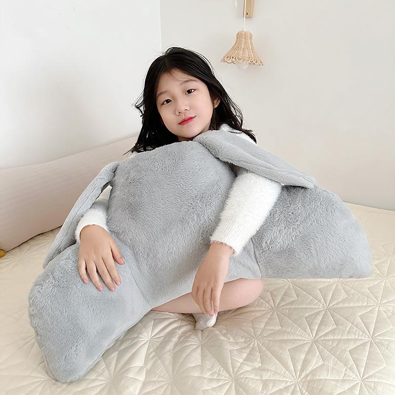 可全爱兔绒多功能腰YYO靠汽车包床围靠背头靠枕兔椅子阅读靠背可