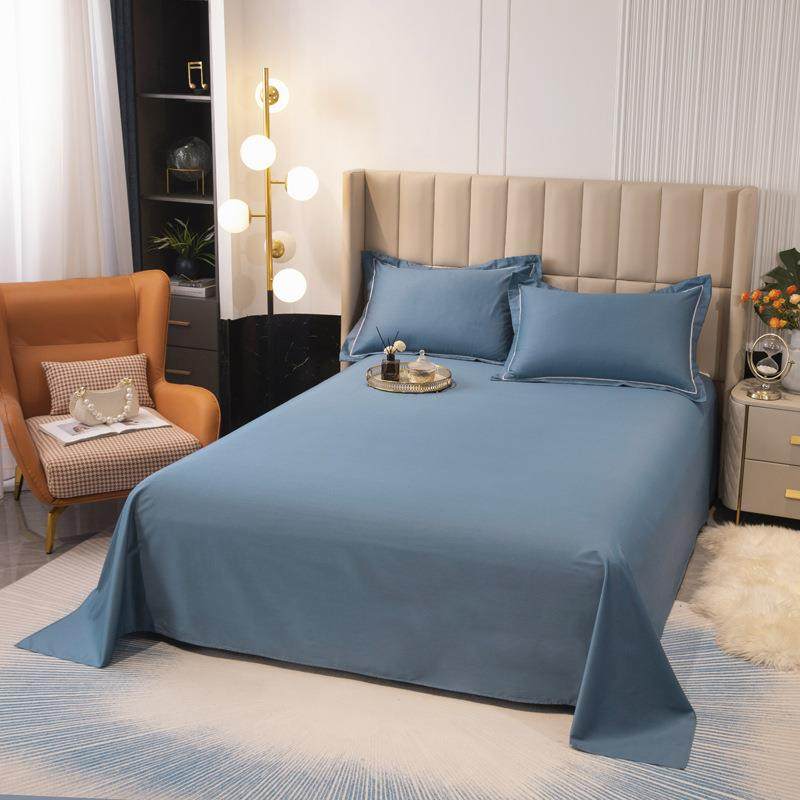 V45O定0F87TT9SS做特大床纯单纯棉色炕单大尺寸24x350订制被单