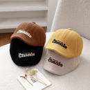 2025新款 宝宝帽子秋冬款 前进帽灯芯绒男女宝鸭舌帽百搭儿童时尚