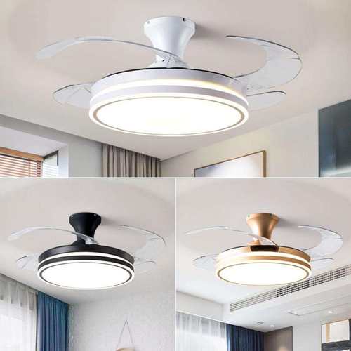 吸顶风扇灯2025新款隐形吊扇灯卧室客厅餐厅电扇灯一体带风扇吊灯