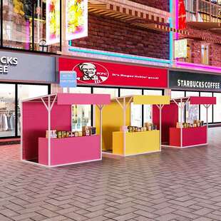 集市摊位架广场网红摆摊商业街商用活动夜市铁艺摆地摊展示架便携