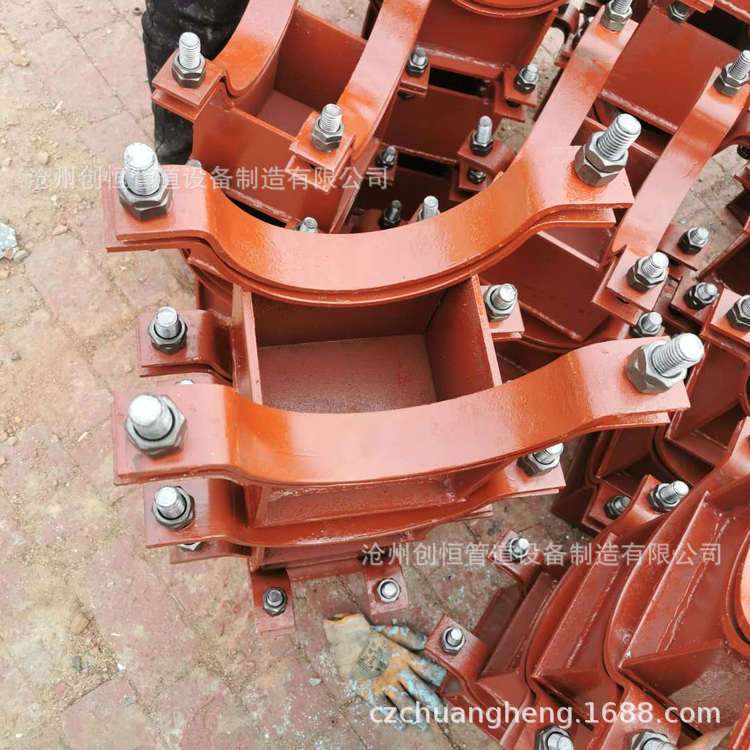 焊接T型管托J1 J2-1a 管夹型J3 J4 J5 J6 J7J8双螺栓HG/T21629