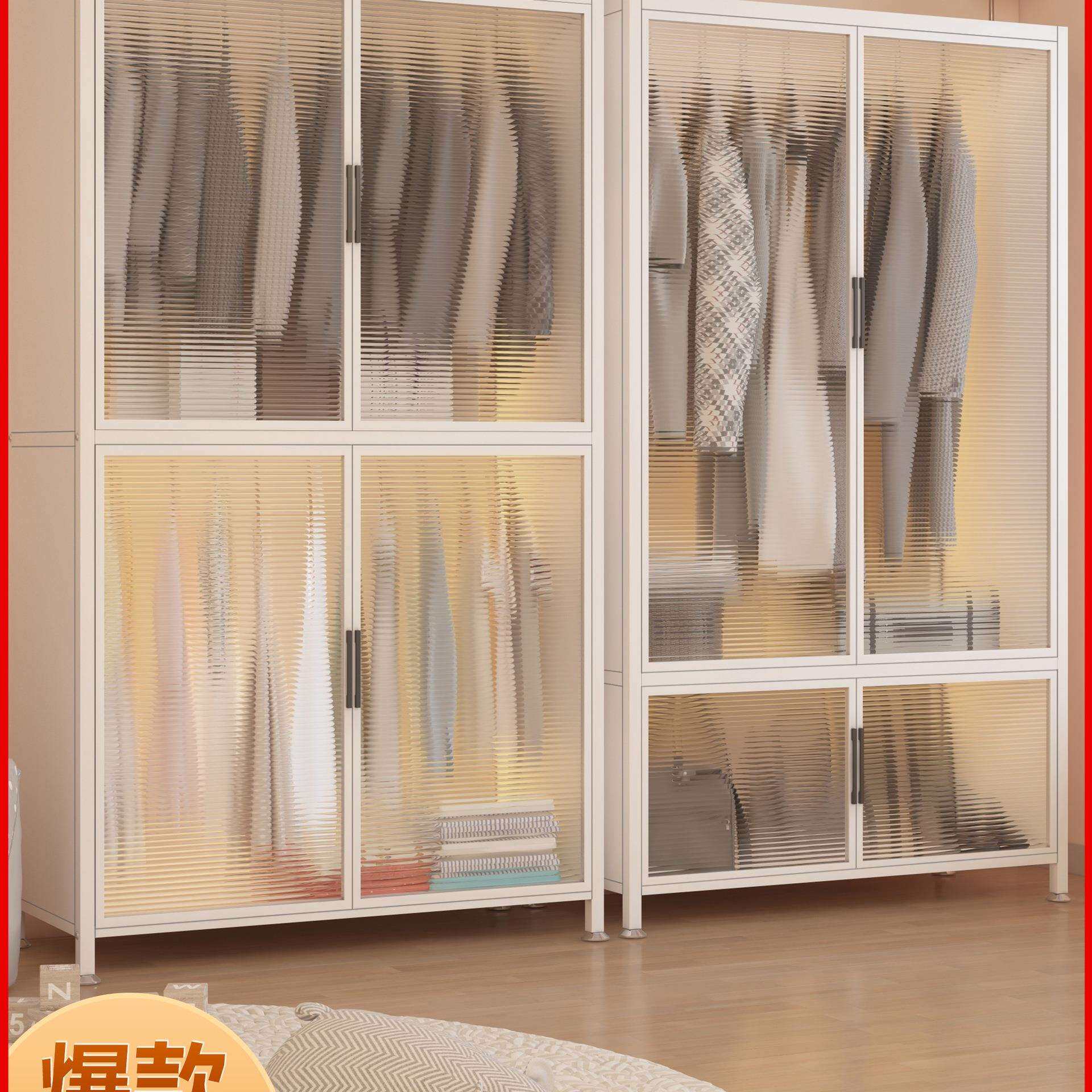 新款成人衣柜卧室家用铁艺儿童简易组装2024出租房用挂衣柜