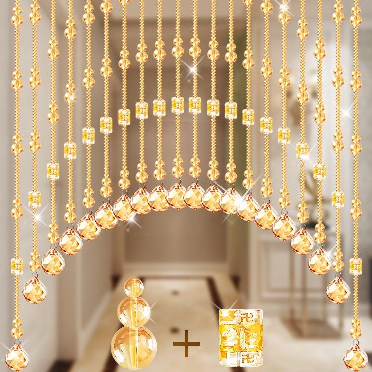 水晶珠帘隔断帘串珠帘子客厅玄关卧室卫生间葫芦门帘吊饰新款挂帘