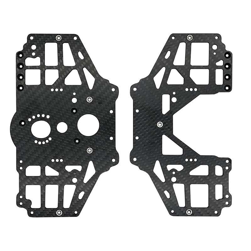 LOSI 1/8 LMT SOLID AXLE 4WD 碳纤维中波箱左右外侧护板RZ005