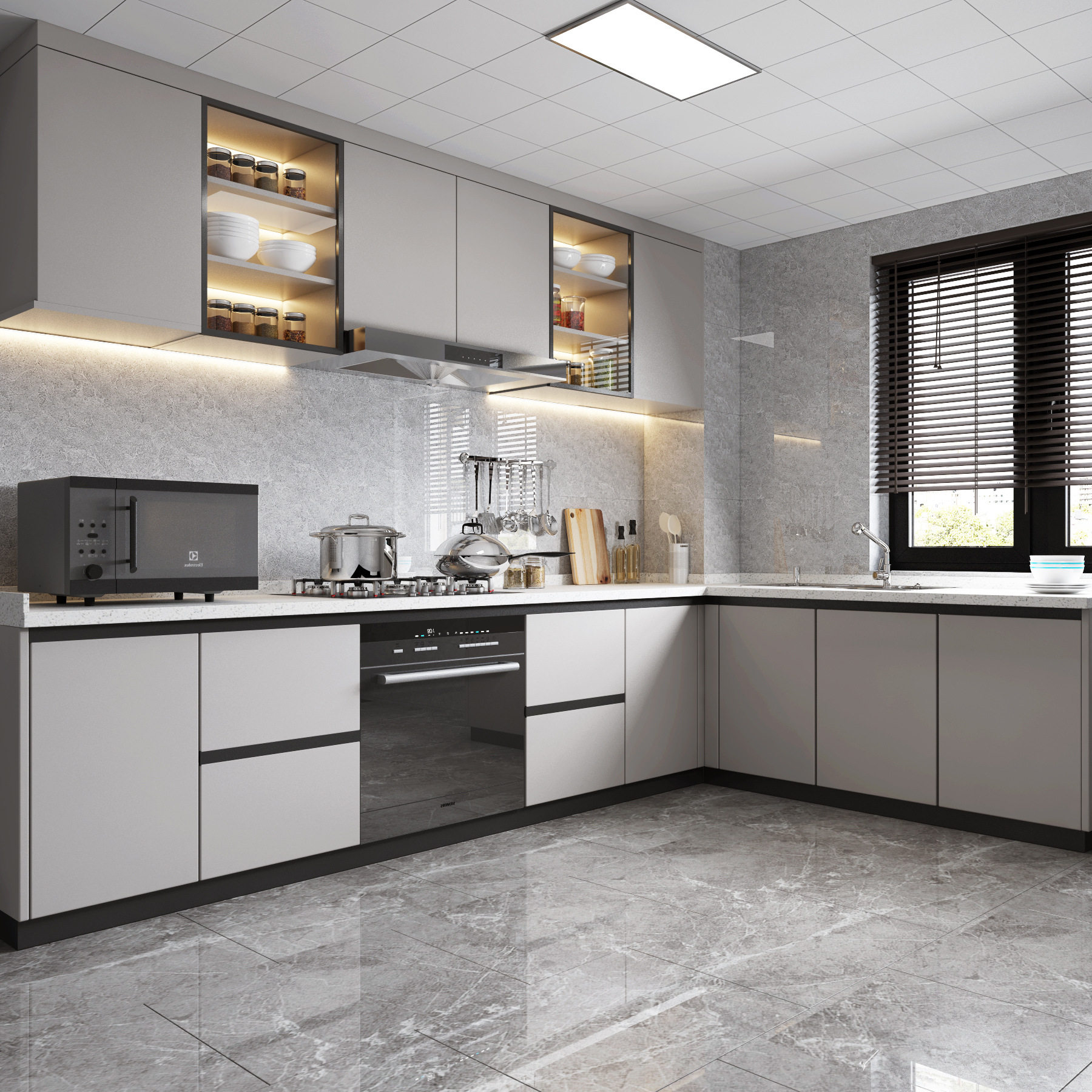 广州厨房厨柜局改工厂直供厨柜不锈钢厨柜全铝厨柜橱柜厨房家具