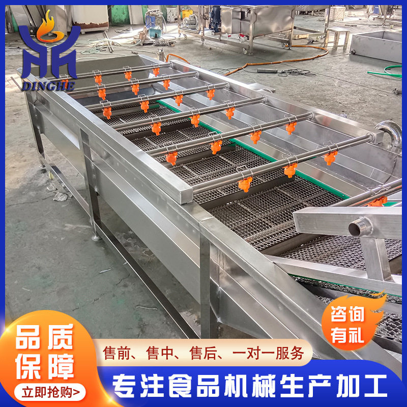 大型商用气泡果蔬清洗线