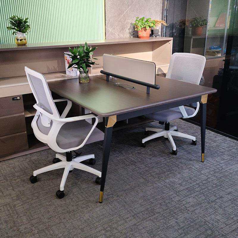 职员办公桌椅组合简约现代员工位4四人位2/6/8办公室屏风卡座创意