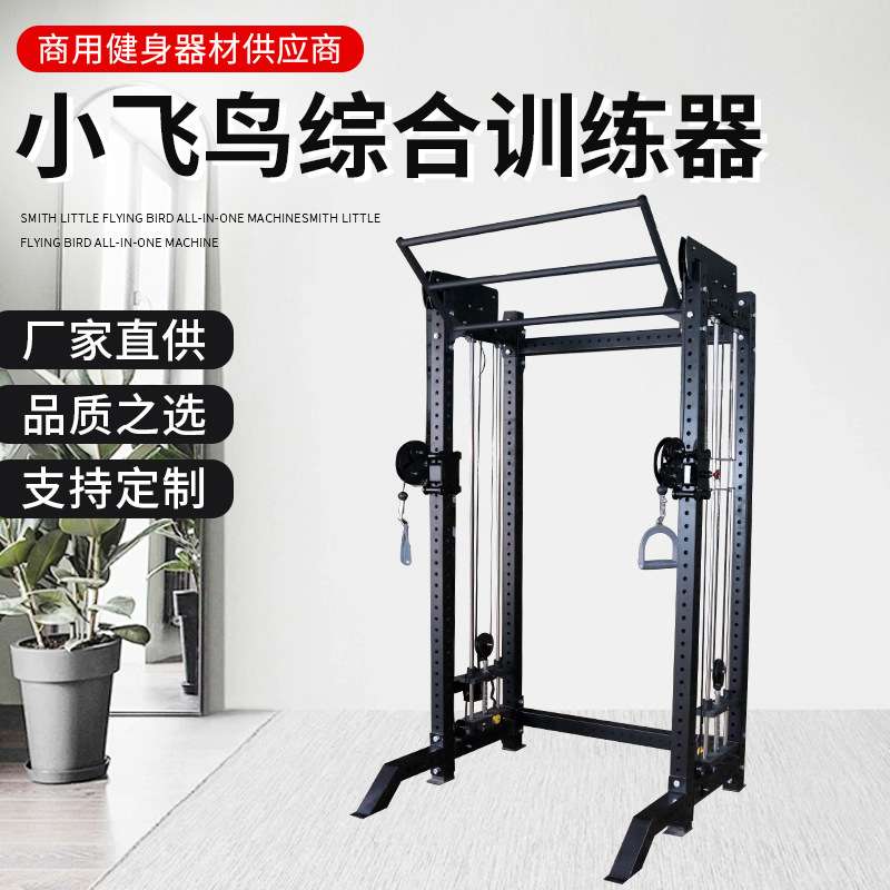 REP多功能小龙门卧推举重台高称重小飞鸟深蹲架综合训练器