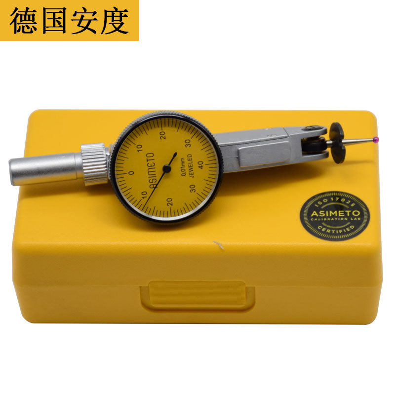 德国安度杠杆百分表501-08-2杠杆千分表小校表0-0.80-0.2mm