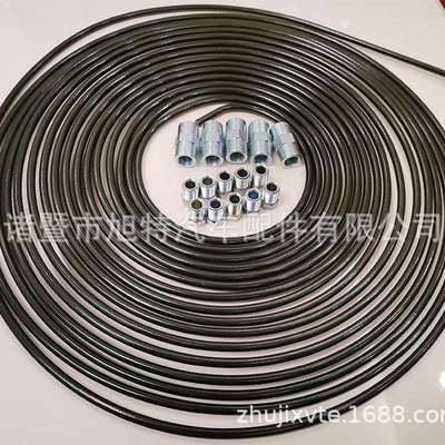 汽车配件刹车管制动管PVF镀铜盘管白锌盘管圈管军绿管+30个配件