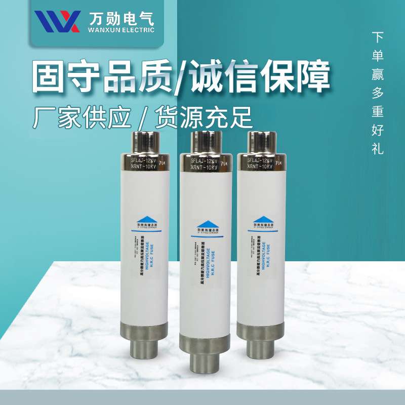 万勋XRNT-10/63A高压熔断器XRNT1-12/250A高压限流熔断器熔管
