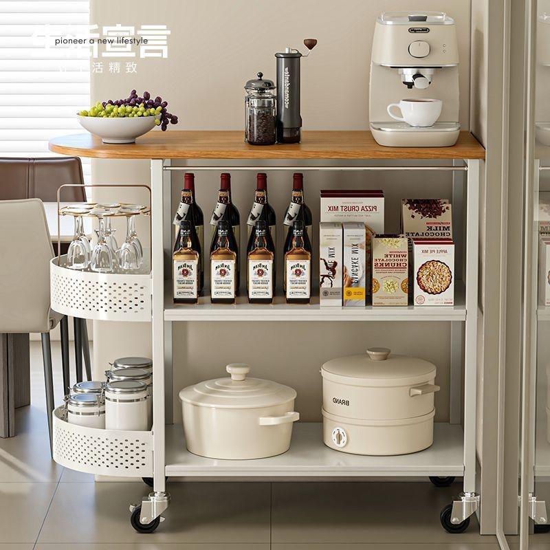 生活宣言小推车置物架厨房收纳架子菜篮子可移动边几多功能储厂家,家装主材,置物架,淘宝优惠券,粉丝福利购,淘宝优惠卷