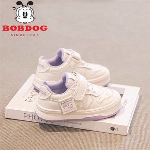 新款 2023春季 儿童板鞋 低帮小白鞋 真皮女童鞋 男宝宝软底单鞋 运动鞋