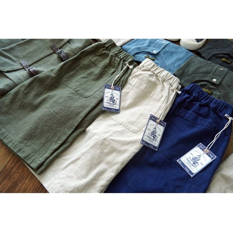 沾酱 夏季苎麻透气休闲短裤男 轻薄工装裤 宽松裤 阿美咔叽 复古,男装,短裤,淘宝优惠券,粉丝福利购,淘宝优惠卷