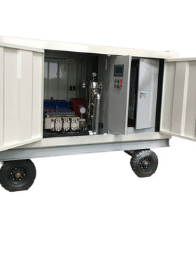 电机驱动100Mpa高压水枪除锈清洗机超高压水射流工厂热交换器列管