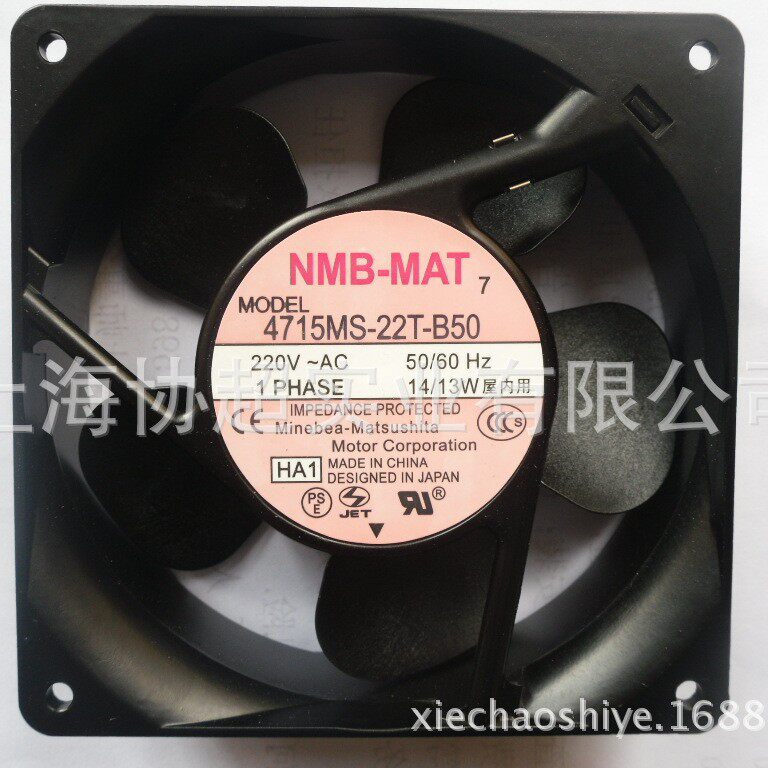全新原装NMB美蓓亚4715MS-22T-B501203814WAC220V电源UPS风机