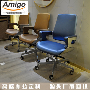 特思拉科技元 轻奢办公台护 素总裁办公桌董事长总经理霸道总裁意式