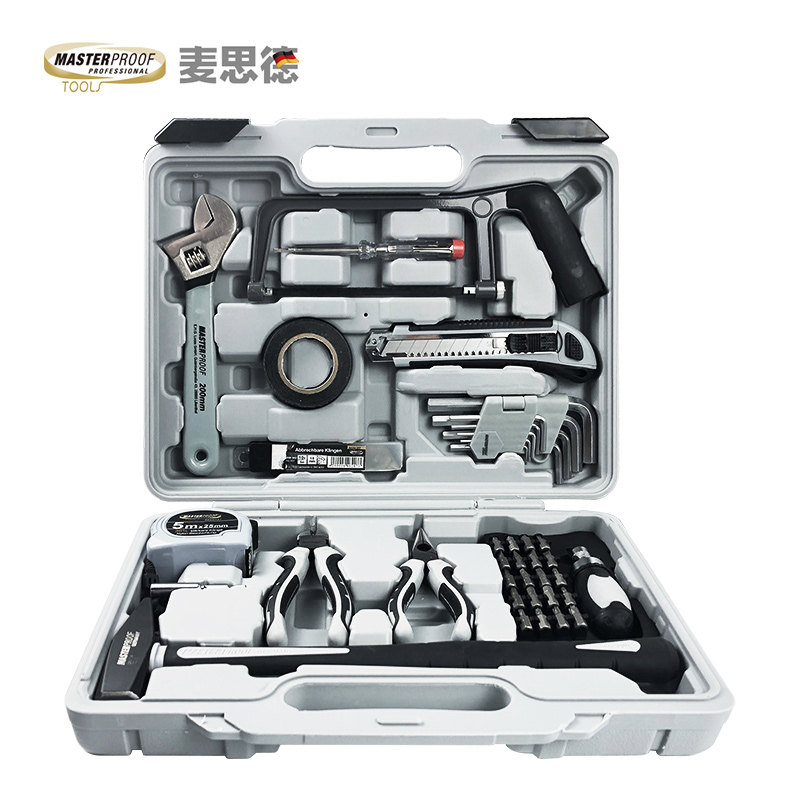 j8家庭电动五金小型工具组套工具箱家用多功能工具箱套装g3