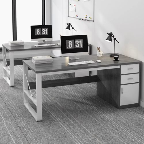 职员办公桌简易办公室桌椅组合简约现代员工位桌子家用台式电脑桌