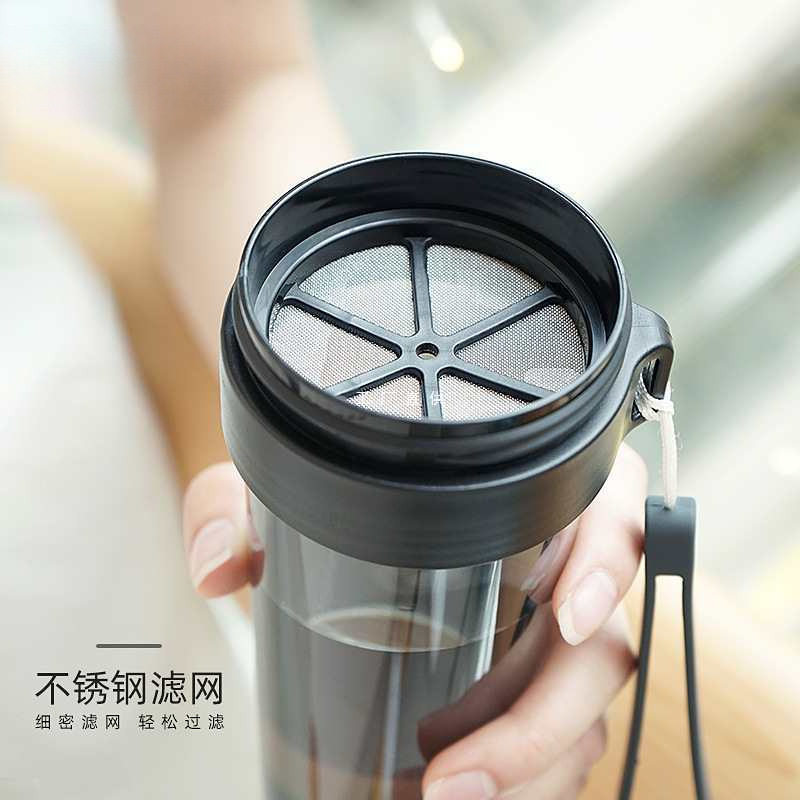 批发简约水杯男士便携夏季塑料水壶学生防摔耐高温杯子户外运动杯