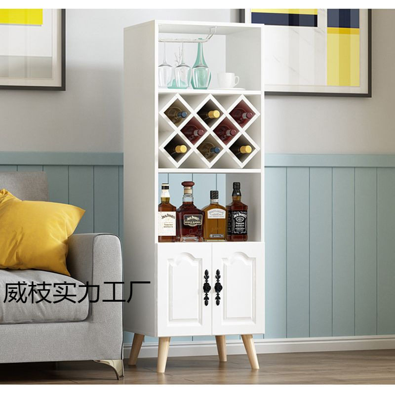客厅酒柜现代简约红酒架靠墙储物柜餐厅酒柜落地酒柜家用小型酒柜