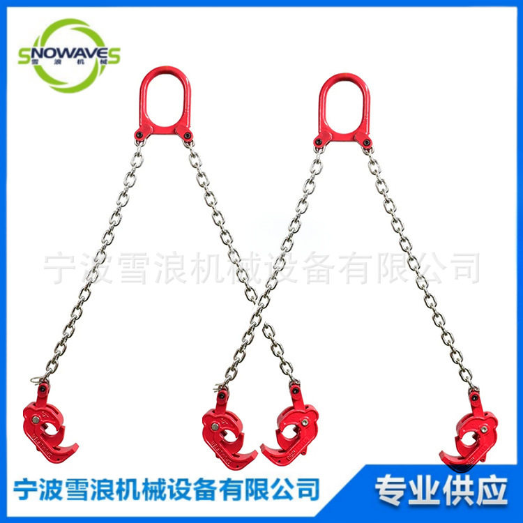 614025500千克2链油桶吊钳叉车吊夹铁桶吊具塑料桶吊钩2吨四链