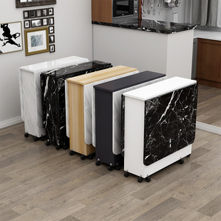 小型伸缩小餐桌可收纳移动可以折叠的桌子多功能餐枱伸缩折叠桌家