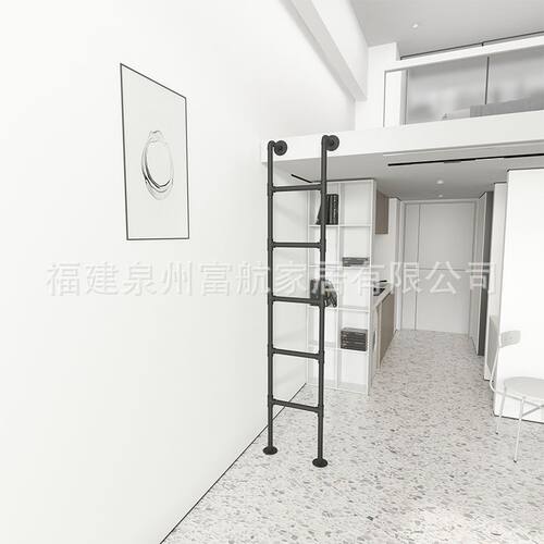 梯子家用楼梯学生宿舍上下床双层床阁楼楼梯幼儿园直梯爬梯工业风