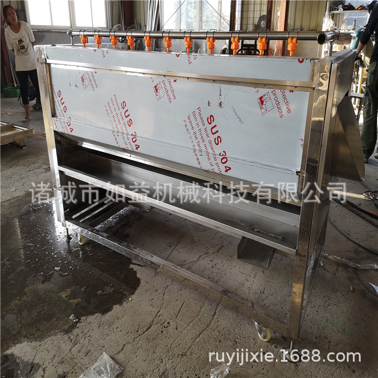 红参毛刷清洗机 多型号地参清洗设备 高压桔梗清洗流水线价格如益