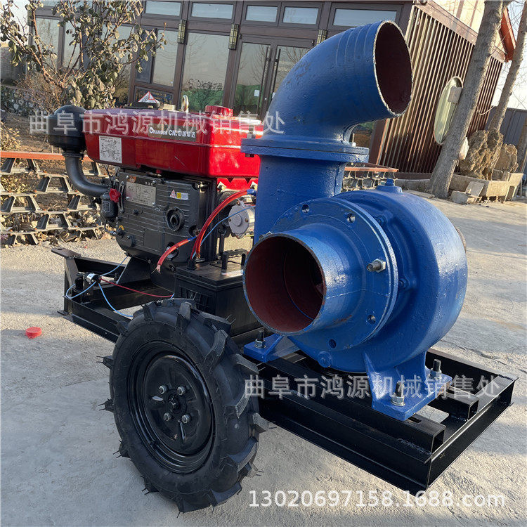 拖车式大流量抽水机三点悬挂式高压泵农业浇灌排涝水泵