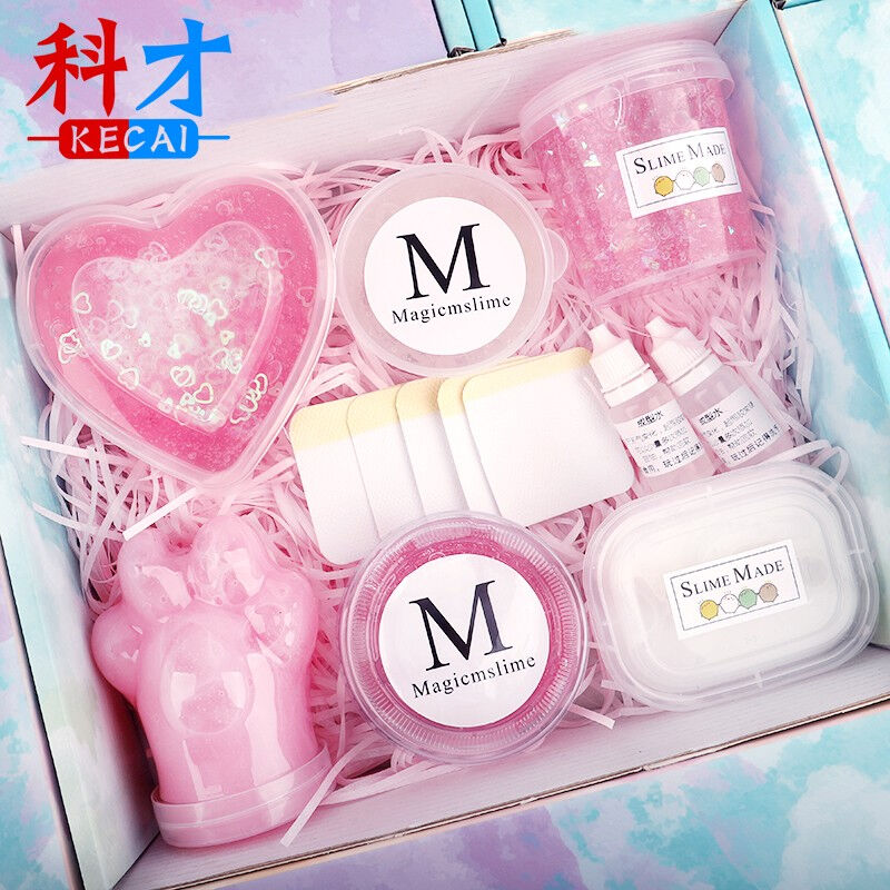 速发解压棉起泡胶超大成品史泥姆莱花泥气泡晶泥彩泥套装