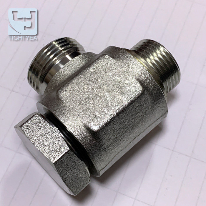 速发液压接头派克英制螺栓铰接式接头24度锥密封卡套式1CI-B-SKV
