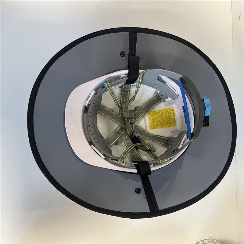 速发安全帽遮帽夏款防季外线晴雨两用式男紫檐工地防晒头盔神器