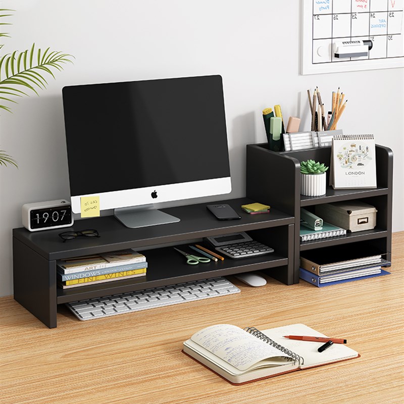 速发增高架台式座脑屏幕支架桌面垫高置电办公桌工位收纳底物架