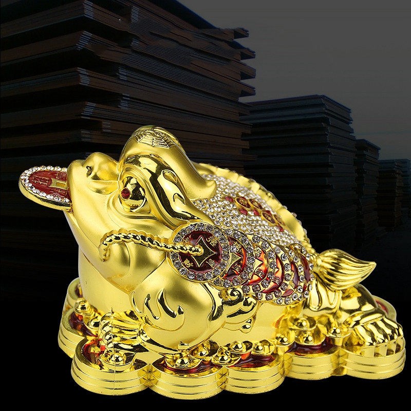 速发高端汽车摆件合金香车载装饰品锌合金金蟾座内饰车品车内车上