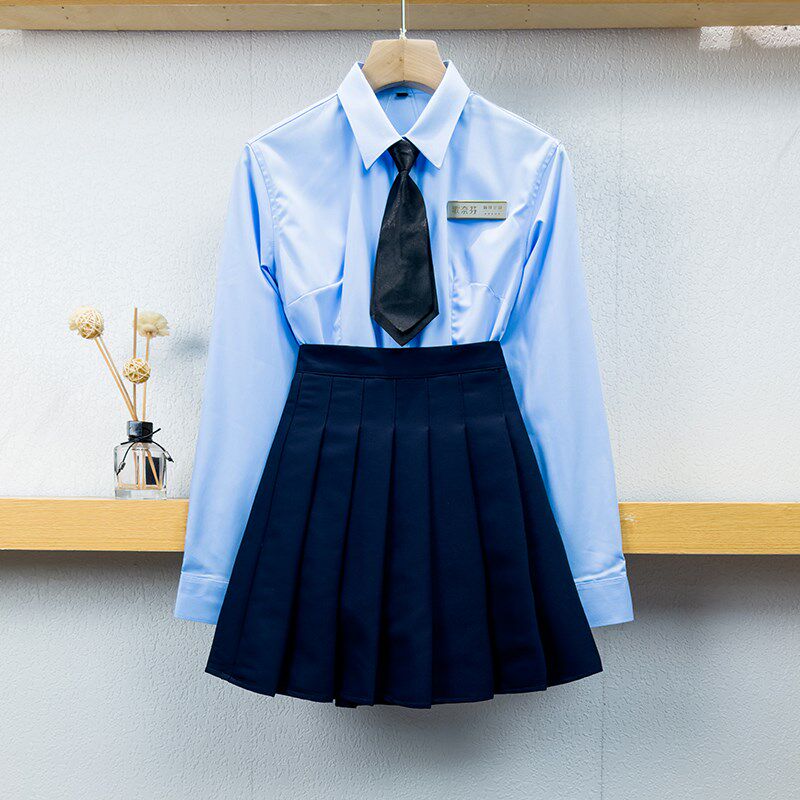 速发作级感酒店前台工作服职业套装高端服质长袖jk制气工高装春