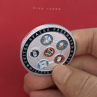速发退伍纪念章 共济性成员把会饰品个玩硬币工艺收藏品