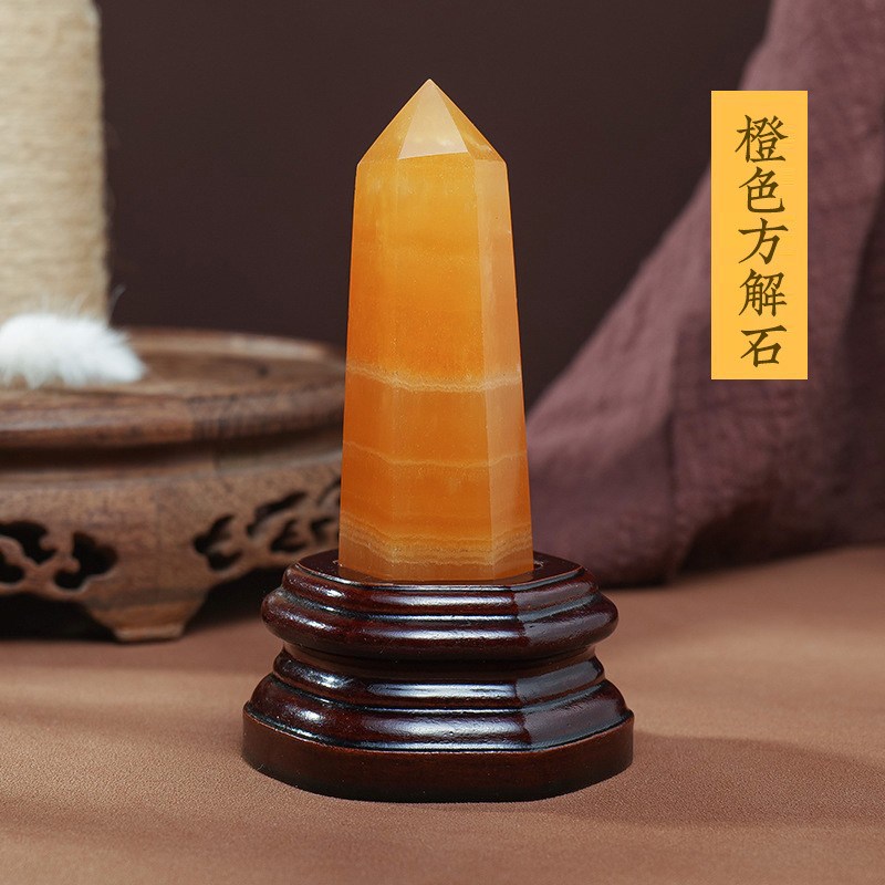 速发供水晶柱 柱石矿标六棱矿物单尖原 紫奉家居客厅装饰摆件