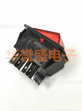 新款直销台湾SCI新进 进口翘板 船型开关 R13-69A 红色带灯 4脚2